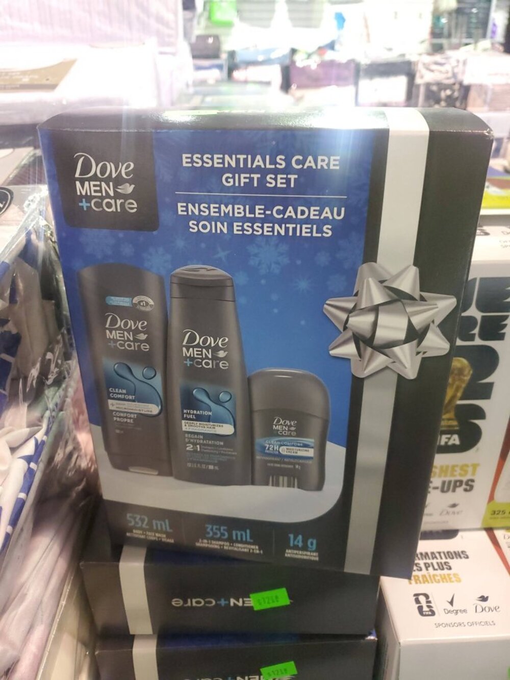 Dove Men+Care Gift Set Body Wash,ShampooConditioner, Antiperspirant Deodorant St